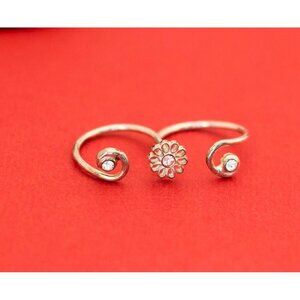 Vintage Multi Finger Sterling Silver 925 Size 5 Ring - F5